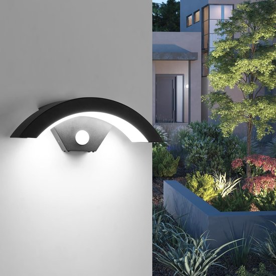 Gartenwandleuchten 24-w-außenwandleuchte Mit Bewegungsmelder Moderne 6500-k-wandleuchte Wasserdicht Ip65 Led-außenprojektor Mit Melder Für Hof E