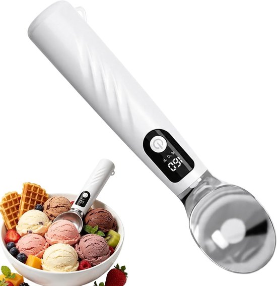 Beheizbarer Eisportionierer Antihaft-eisportionierer Mit Austauschbarer Batterie Eisportionierer Mit Led-anzeige Ideal Für Cupcakes Sorbet Köche