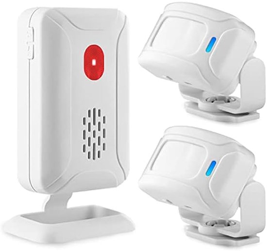 Türklingel, Laden-, Bewegungsmelder, Drahtlose Türklingel, Set Mit 2 Sensoren Und 1 Empfänger, Elektronisches Begrüßungssensorgerät Fürs Büro