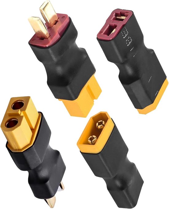 4 Stück Xt60-steckeradapter Für Rc-lipo-ladegeräte-akkuanschlüsse