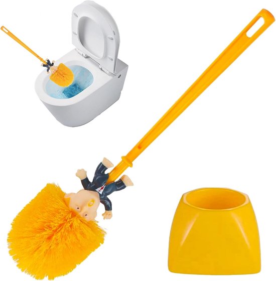 Lustige Toilettenbürste Mit Amerikanischem Motiv Und Halterung