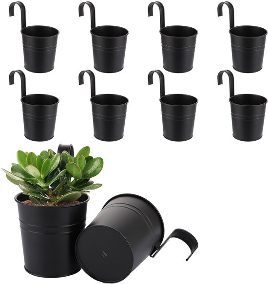 Hängende Blumentöpfe – 10er-set – Eisen – 10 Cm