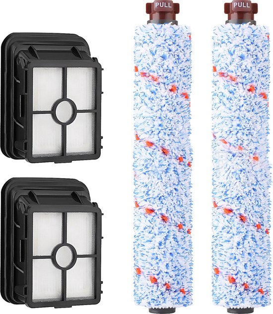 Staubsaugerbürstenrolle Hepa Filter 4 Stück Passend Für Bissell Crosswave 17132/2225n/1785/1866f/1868f/1926/2303/2306a/2306/23062/23068 Ersatztei