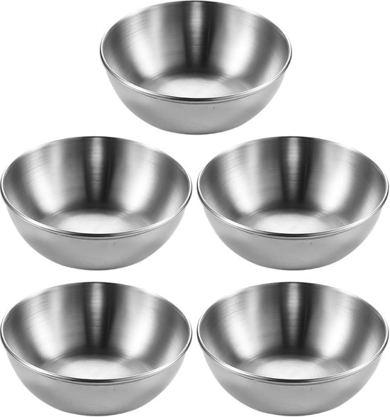 5-teiliges Dip-schälchen-set, Edelstahl-schälchen, Kleine Dip-schälchen, Mini-schälchen, Chip- Und Dip-schälchen