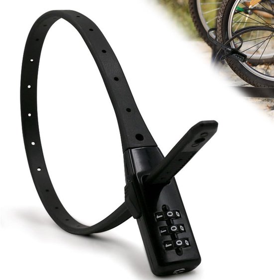 Dailygoody – Fahrradschloss Mit 3-stelligem Code – Leichtes Und Sicheres Kabelschloss Für Fahrrad Und Helm