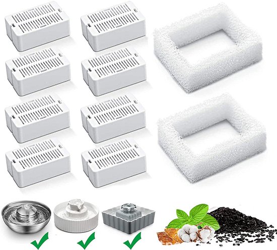 8 Stück Pet-spenderfilterelemente Für Mehrere Filter, Aktivkohlefilter