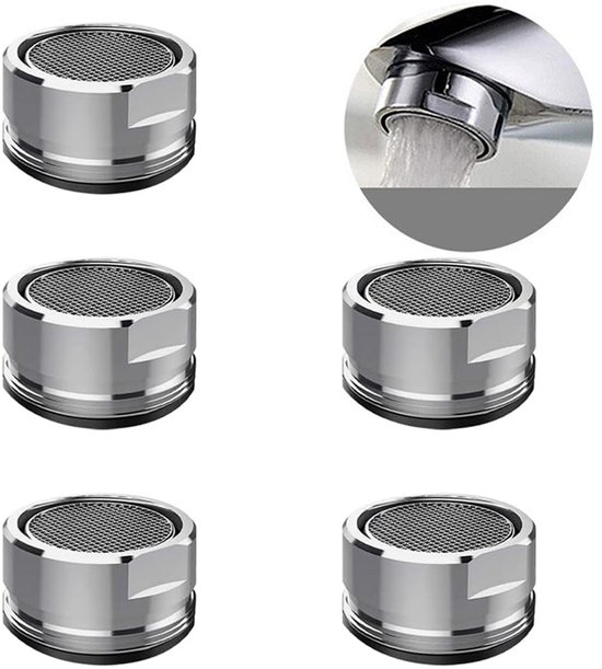 5 Teiliger Wasserhahn Luftsprudler Wasserhahnfilter Luftsprudler M24 Luftsprudler 24 Mm Außengewinde Wasserhahnaufsatz Wasserhahnzubehör Messing