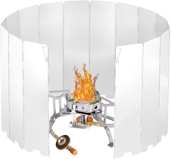 Windschutz Für Campingkocher – Schutz Vor Wind – 1 Stück – Aluminium