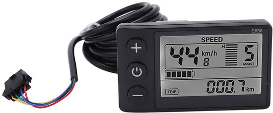 Elektrischer Fahrradcomputer Mit Geschwindigkeitsanzeige – 24v, 36v, 48v Elektroroller-bedienfeld Mit Lcd-display Und Sm-stecker