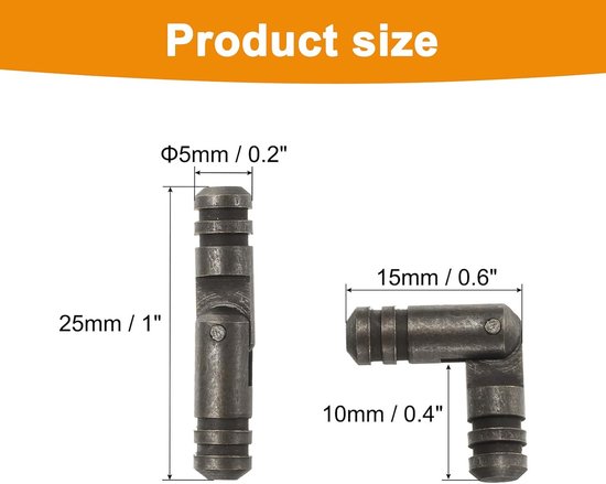Packung Mit 50 Stück 5 X 17 Mm Messing-scharnieren Verdeckt Kleine Verdeckte Scharniere Geeignet Für Schmuckkästchen Spieldosen Und Kleine Gold Holz