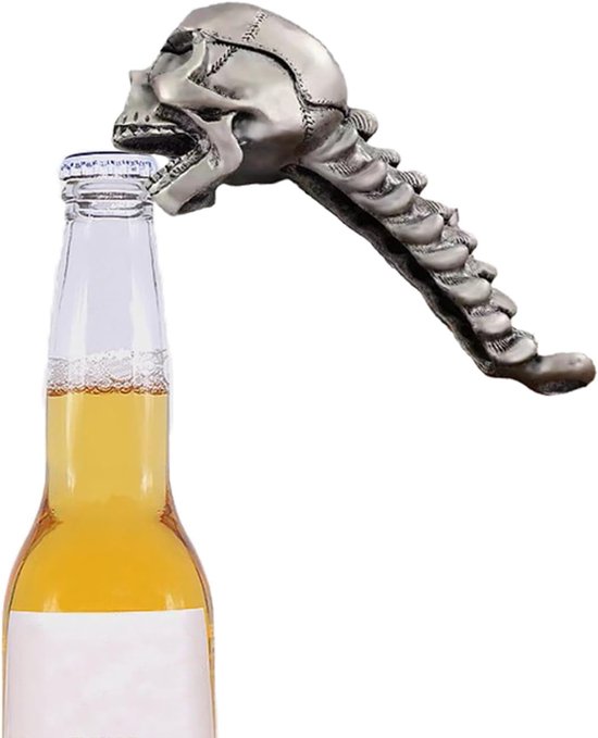 Totenkopf-flaschenöffner, Robuster Edelstahl, Ergonomischer Griff, Tragbarer Barkeeper-kopf – Ein Unverzichtbares Party-accessoire