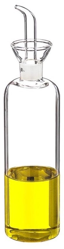 Dailygoods – Ölflasche 500 Ml – Tropffreies Glas – Auslaufsicher – Tisch/küche – 6,5 Cm X 6,5 Cm X 26,5 Cm – Klassisches System – Ölkanne