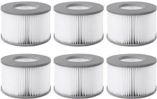 6 Filter Passend Für Mspa Aufblasbare Whirlpools - Ø106 Cm - Ersatzfilterkartuschen