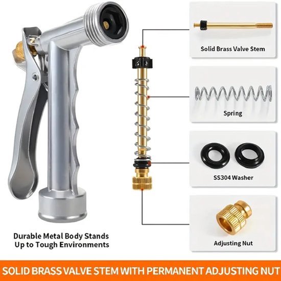 Autowaschanlage, Wasserwerfer Aus Gunmetal, Hochdruck, Multifunktional, Gartenbewässerung, Gartensprenger