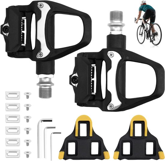 Allecta - Fahrradpedale Rutschfest Kompatibel Mit Rennrädern Mtb & Gravelbikes 9/16-zoll-kugellager