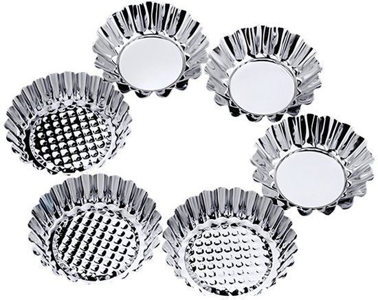 12-teiliges Set Aus Edelstahl-kuchenformen/tortenformen – Mittel + Groß