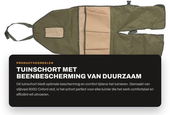 Dailygoods Gartenschürze Aus Strapazierfähigem 600d Oxford-gewebe Verstellbare Schnalle Beinschutz Werkzeugtaschen Vielseitig Einsetzbar