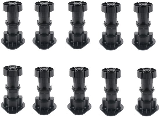 10 X Verstellbare Möbelfüße Möbelfuß Nivellierfuß Nivellierfüße Mit Erweitertem Verstellbereich: 100 120 Mm (10 X 7 Cm)