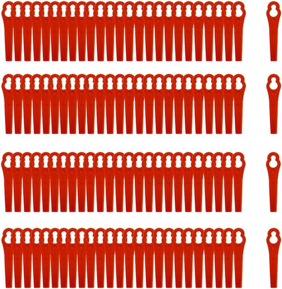 100 Ersatzmesser, Kunststoff-ersatzmesser, Trimmer, Rasentrimmermesser, Rasenmähermesser, Kunststoff, Kunststoffmesser Für Akku-rasentrimmer