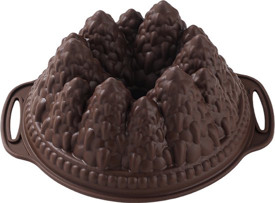 Backform, Kuchenform – Weihnachtsbackform – Kiefern, Winterwald – 29,5 X 25 X 11,8 Cm