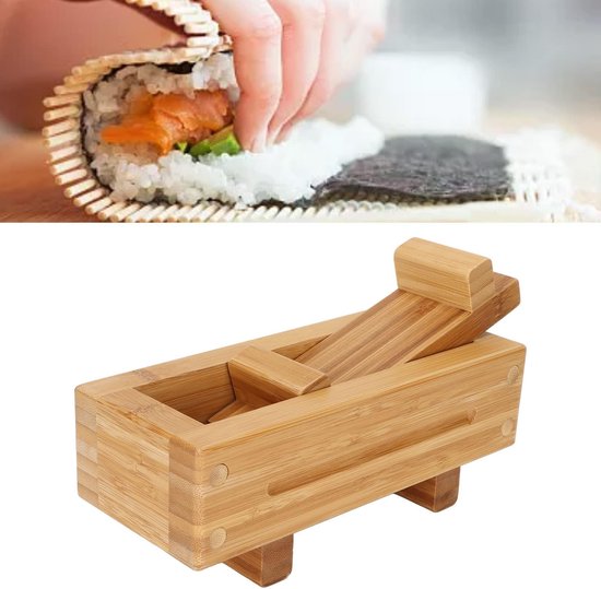 Mttproducts Rechteckige Sushi Box Aus Holz Sushi Form Küchenhelfer Bambus/holz Einfache Handhabung Robustes Material Sushi Form