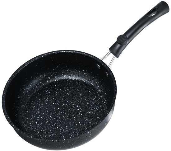 Mini-bratpfanne 12 Cm Mit Antihaft-marmorbeschichtung, Mit Griff, Geeignet Für Eier Und Pfannkuchen