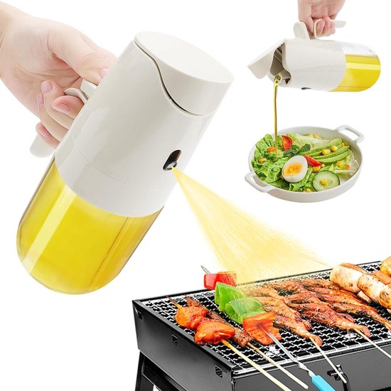 Ölsprüher Küche Speiseöl 300 Ml Kochen Grillen Salat Backen Ausgießen Ölspray 2-in-1 Praktischer Ölsprüher Für Verschiedene Gerichte