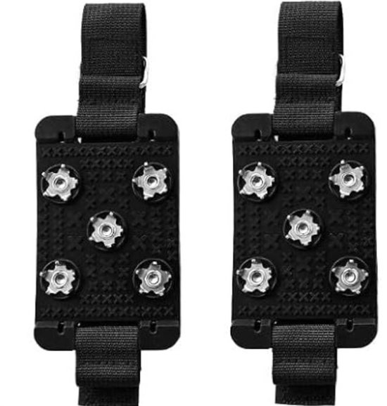 Rutschfeste Schuhe Mit 5-zacken-spikes Eignen Sich Für Schuhe Und Stiefel Zum Gehen Auf Schnee Im Winter, Sowohl Für Männer Als Auch Für Frauen.