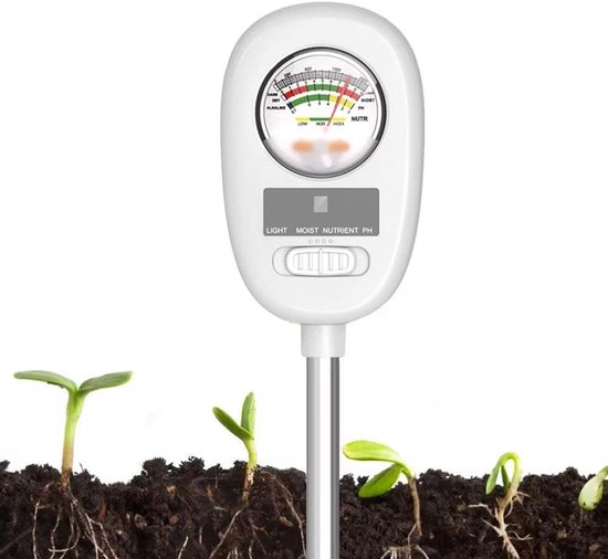 4-in-1 Bodenanalyse-set Feuchtigkeit Licht Nährstoffe Ph-wert Geeignet Für Zimmerpflanzen Garten Und Landwirtschaft Batterie Nicht Erforderlich