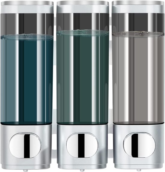 Duschspender – 3 Kammern – Wandmontage – 300 Ml