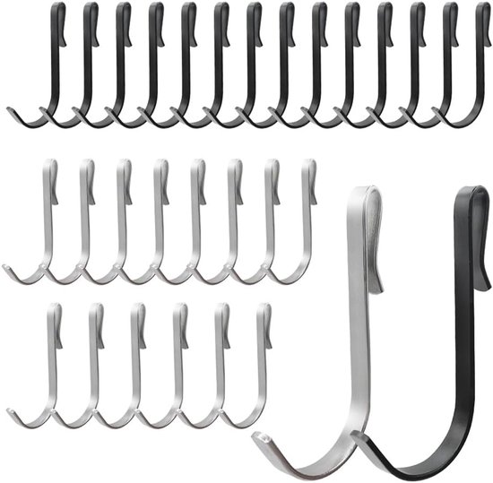Glastürhaken Für Badezimmer – 30 Stück, 4 Mm Haken Für Küche, Handtuchhaken, Geeignet Für Rahmenlose Duschtüren