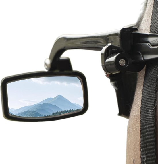Ultraleichter An Der Brille Befestigter Fahrradrückspiegel Kompaktes Rechteckiges Verstellbares Sportzubehör Für Rennradfahren Mountainbiken Und