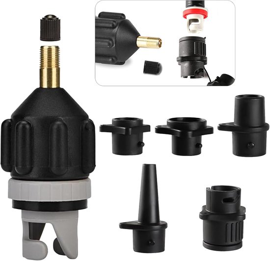Universeller Sup-ventiladapter Mit 4 Aufblasdüsen Für Kompressor Und Luftpumpe