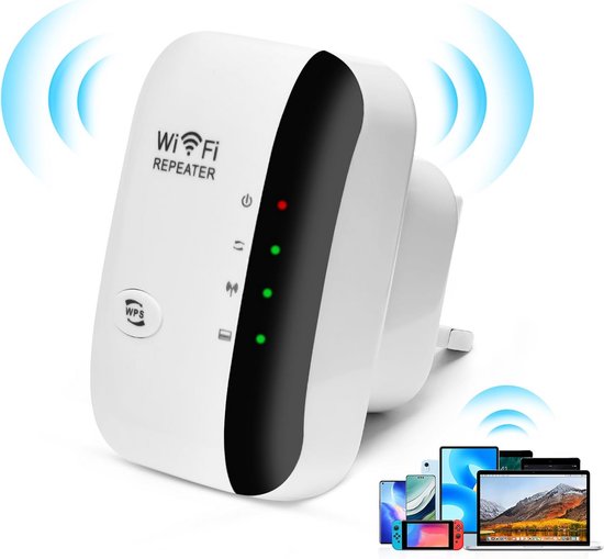 Wlan-repeater Wi-fi-verstärker Bis Zu 300 Mbit/s – Einfache Installation Und Volle Abdeckung Bis Zu 200 M²