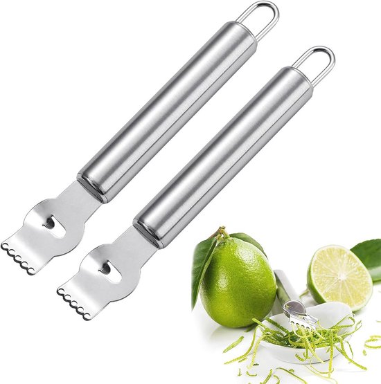 Zitrusschäler Für Limetten Und Zitronen – Edelstahl, Spülmaschinenfest, Ideal Für Cocktails