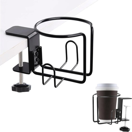 Auslaufsicherer Becherhalter Aus Edelstahl Verstellbarer Tischhalter Universeller Becherclip Fürs Büro