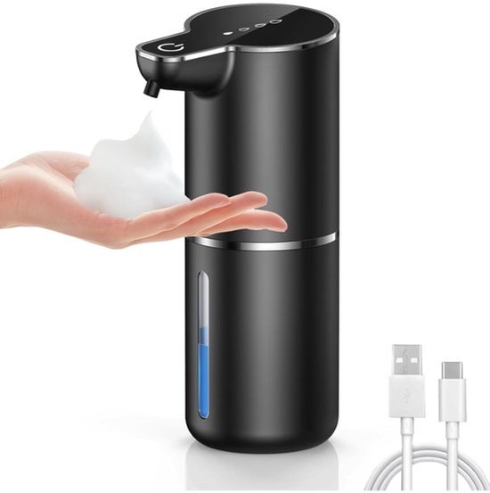 Automatischer Seifenspender 350 Ml Automatischer Schaumseifenspender Wandmontage Usb-aufladbar 4-stufig Einstellbar Für Bad Und Küche 19 X 11 X 7