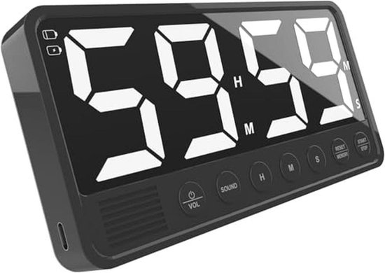 Digitaler Küchentimer Mit Großem Display Und Einstellbarer Alarmlautstärke