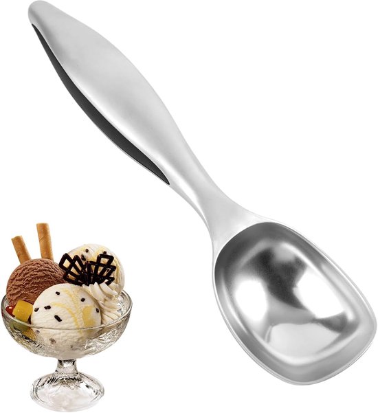 Eiskugelportionierer Aus Aluminium Mit Antihaftbeschichtung Und Ergonomischem Griff – Für Müheloses Portionieren Von Eiscreme, Sorbet Und Desserts