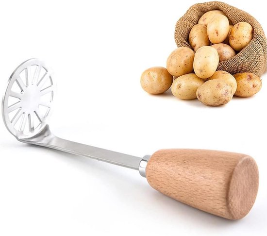 Kartoffelstampfer Aus Edelstahl – Kleiner Pürierstab Für Kartoffeln, Gemüse Und Obst