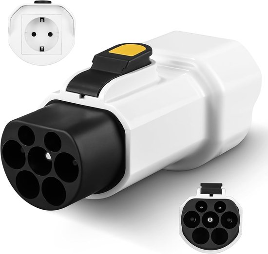 Typ-2-auf-schuko-adapter Zum Laden Von Elektrofahrzeugen, 220 V, 16 A, 3,5 Kw