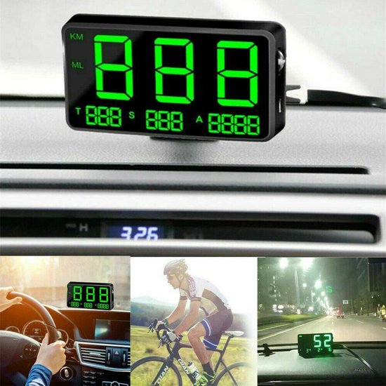 Universeller Digitaler Gps-tachometer Mit Head-up-display Und Verkehrsverstoßwarnung
