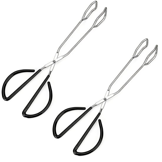 Edelstahl-bratzangen-set – 2-teilig, Hitzebeständig Und Langlebig, Ideal Für Grill Und Heimische Küche