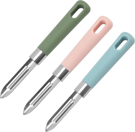 3-teiliges Set Aus Kartoffelschälern, Gemüseschälern Und Obstschälern – Ergonomischer, Rutschfester Griff, Spülmaschinenfest