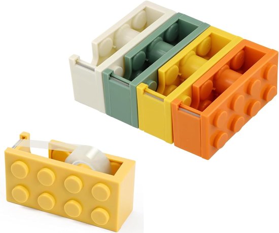 Klebebandabroller-set, 4er-pack – Bunte Abroller Für Zuhause, Büro Und Schule