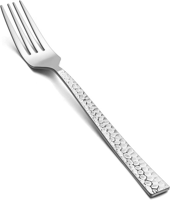 6-teiliges Set Gehämmerter Gabeln 7 9 X 2 5 Cm Große Edelstahlgabeln Geeignet Für Den Gebrauch Zu Hause In Der Küche Oder Im Restaurant Ungiftig 7,9