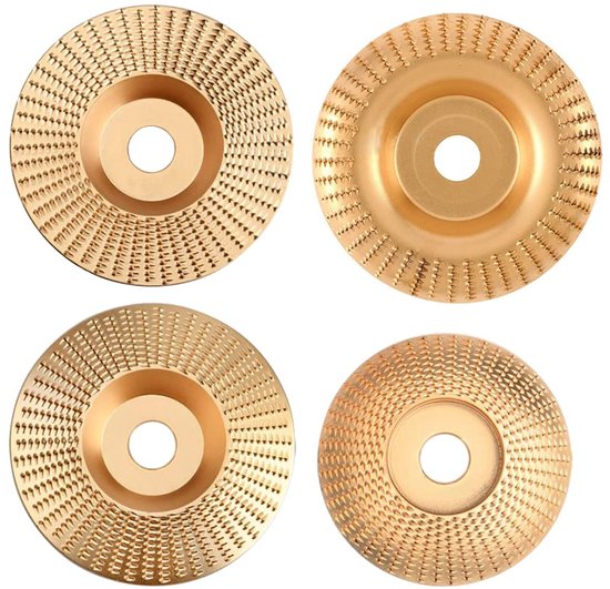 3 Sets Mit Je 4 Hartmetall-holzschleifscheiben – Zum Formen, Schleifen Und Schneiden – Kompatibel Mit 115-mm- Oder 125-mm-winkelschleifern