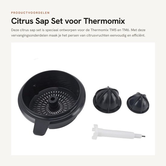 Teil Für Thermomix Tm5 Tm6 Zitrusentsafter-set - Orangenentsafter-aufsatz - Kunststoffmaterial - Siebkorb - Manueller Entsafter.