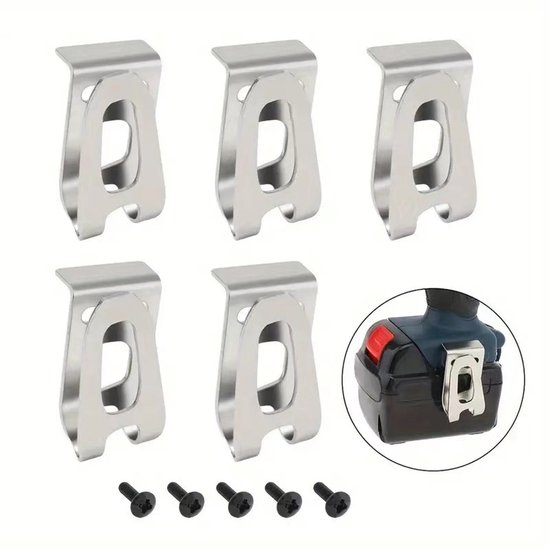 Ersatz-gürtelhakenclip – 5 Stück – Gürtelclip Für Elektrische Bohrmaschinen – Ersatzhaken – Werkzeughalter – Passend Für Makita Schlagbohrmaschinen
