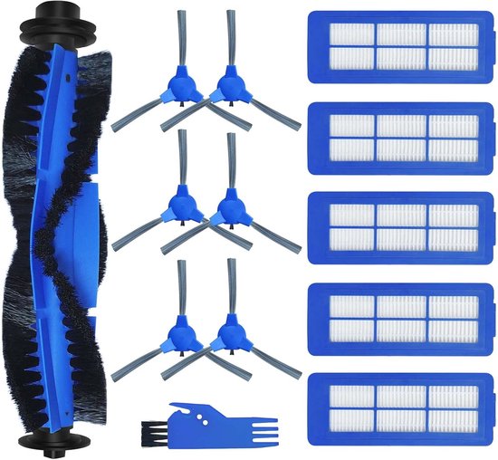 Teilesatz Passend Für Eufy Robovac Modelle – 5 Unibody-filter, 6 Seitenbürsten, 1 Hauptbürste